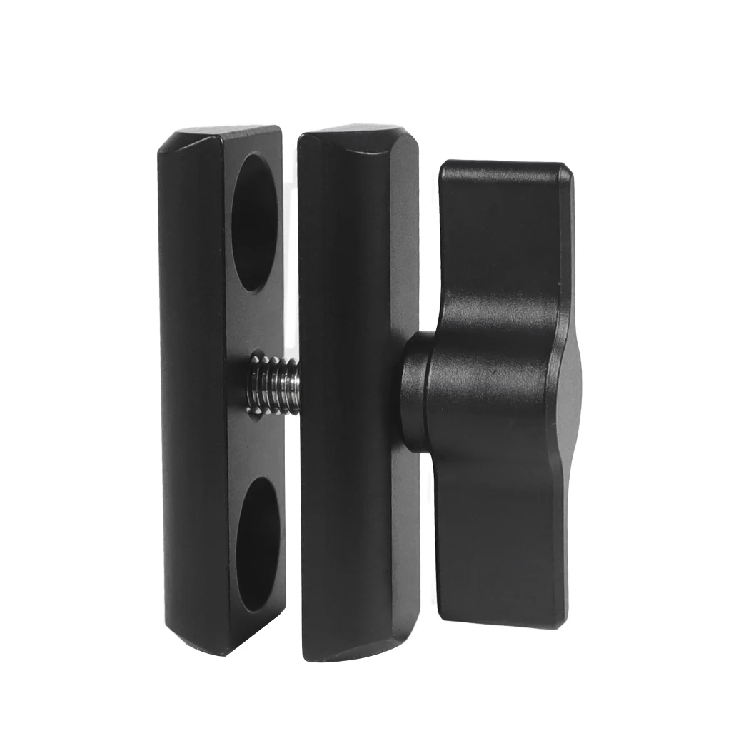 Aluminium-Doppelsockel-Arm-Verlängerungshalterung für 17 mm Kugelkopf-Clip-Halter, Lichtklemme für RAM für Gopro 13 12 Insta360 X4 Kamera – Detail 5