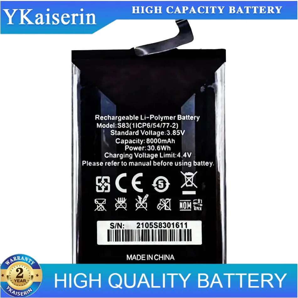 

Premium Replacement High-Capacity For Oukitel WP9 Mobile Phone Battery 8000Mah