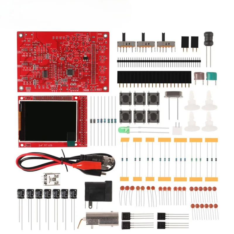 DSO138 Fully Assembled Digital Oscilloscope with Alligator Probe Test Clip 2.4\