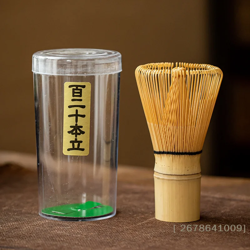 ⚑Bamboo Japanese Style Matcha Tea Whisk Brush Tea Accessories for Matcha Tea Making 120 Prongs