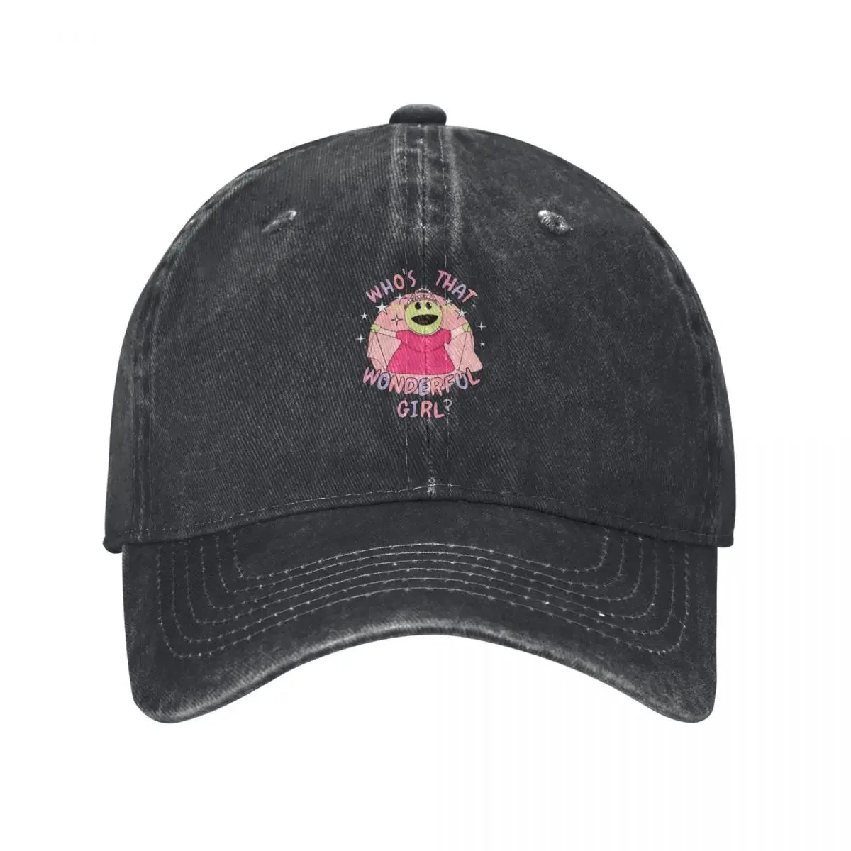 Nanalan Who's that Wonderful Girl Peepo Baseball Cap Big Size Hat Military Cap Man Men's Caps Women's