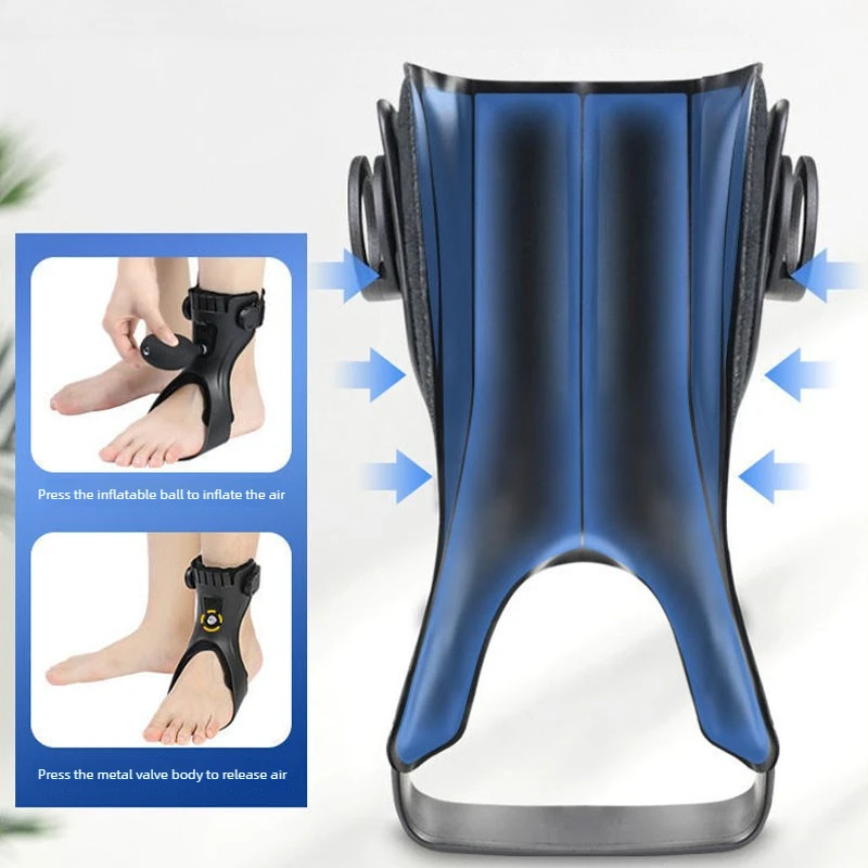 Adjustable Drop Foot Brace AFO Ankle Foot Orthosis for Stroke Hemiplegia Foot Drop & Inversion Correction