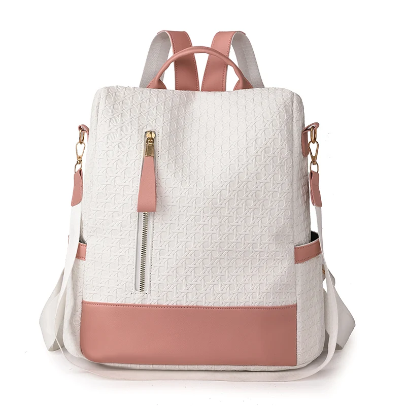 2023 nova mochila feminina designer de alta qualidade macio náilon simples moda mochila grande capacidade anti roubo bolsa ombro