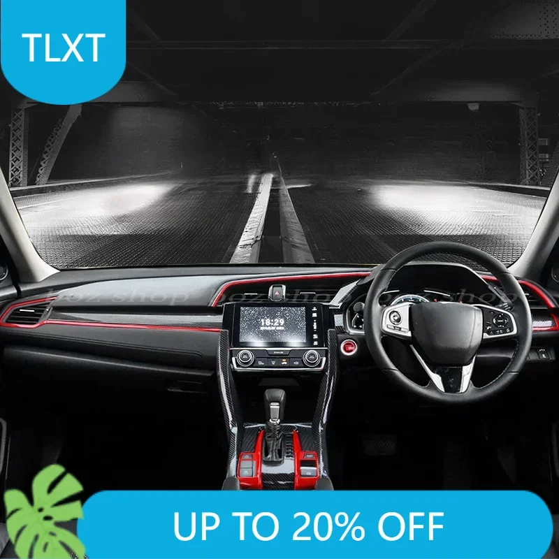 

For Honda Civic 10th Generation Right Drive Modified Central Control Gear Interior Decoration Car Interior Refit Accessories