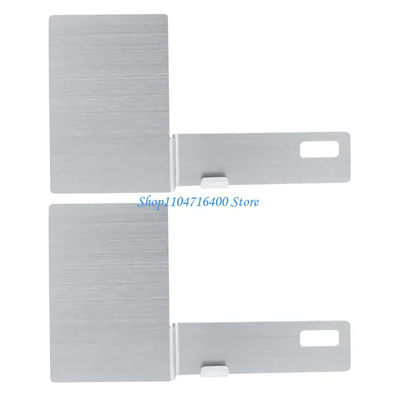 

y1gd Stainless Steel License Plate Bracket Vertical Mount 15 Degree Bend 2PCS Set