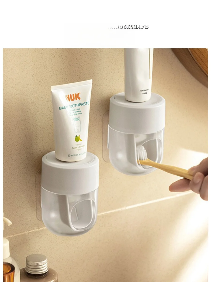 

Держатель для зубных щеток Tlife Auatic Tootaste Squeezer Night Snow Model для дома, без сверления, органайзер для ванной комнаты