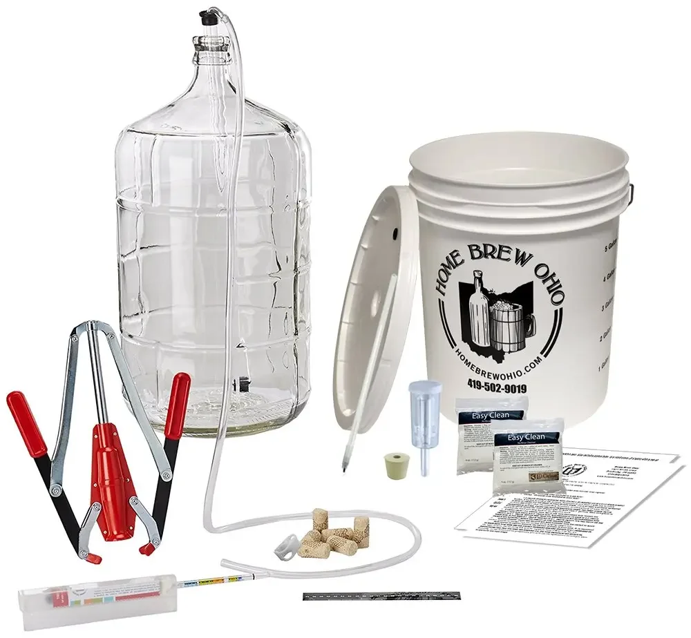 Kit de equipo para hacer vino premium: con Auto-Syphon