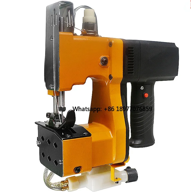 2026 Industrial Handheld Electric Bag Sewing Machine Automatic Feed High-Accuracy Chain Stitch Edge Cutter Thread Trimmer 190W 5