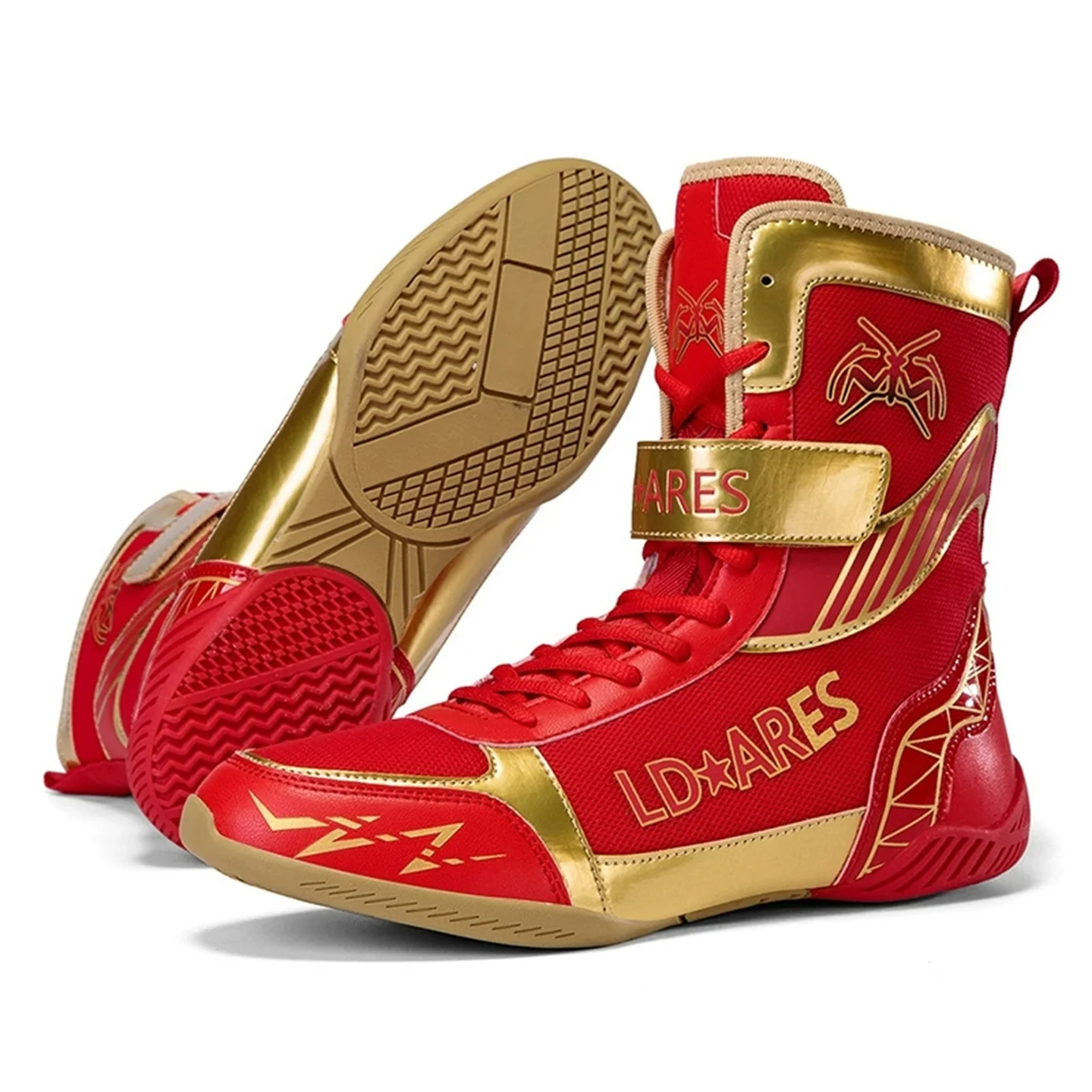 

Мужские и женские кроссовки для профессионального борьбы и бокса: дышащие, износостойкие и нескользящие, для тренировок по саньда/боевым искусствам/кикбоксингу