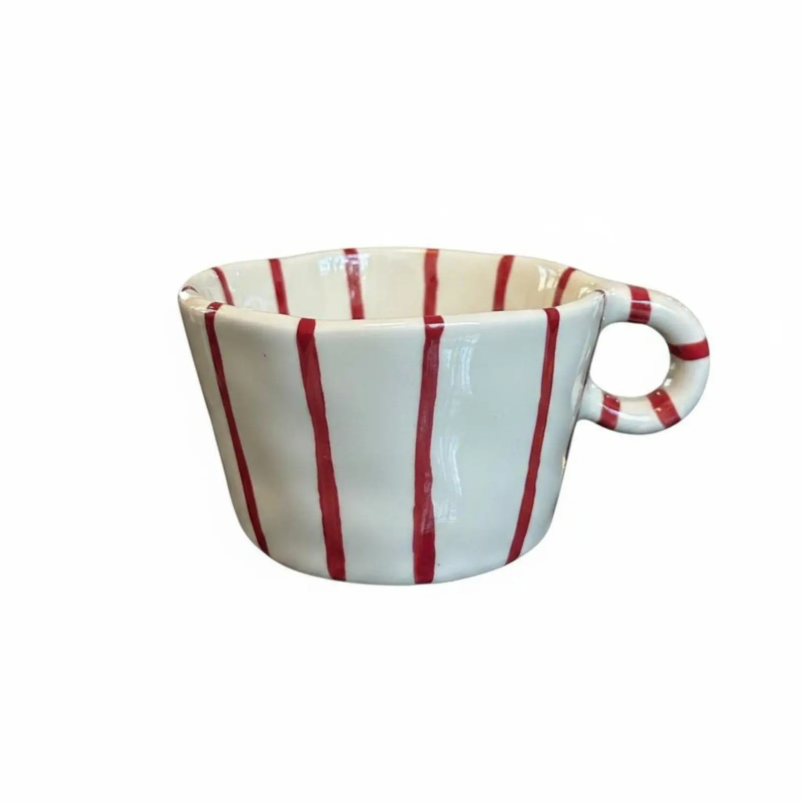 Ceramic Mug Retro Dots Design Coffee Tea Cup Set for Breakfast Table and Office Daily Use