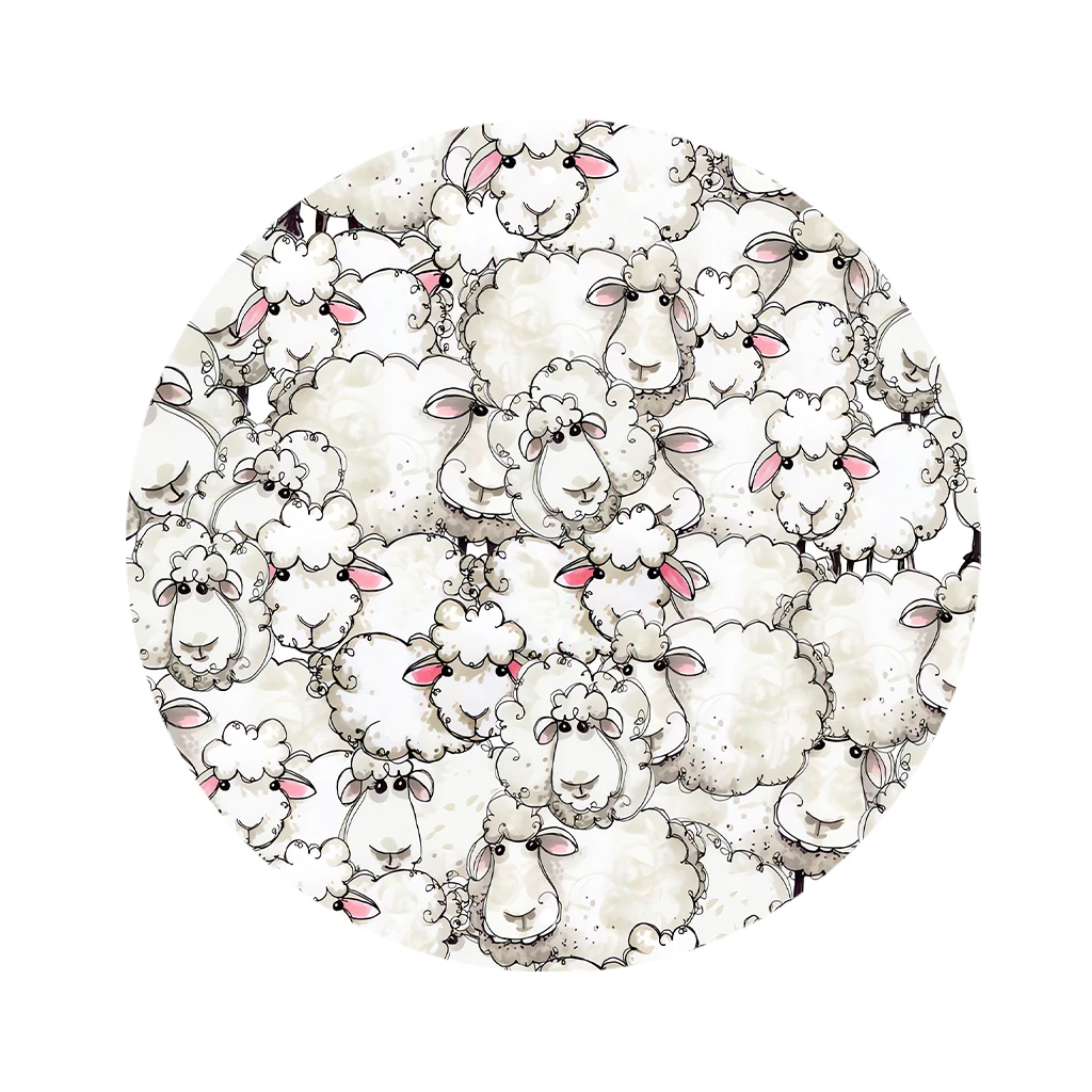 JIT 1-Pack Round Metal Tin Wall Decor with a Smooth Surface for Easy Hanging. This stylish metal tin wall decoration is suitable for various settings such as the living room, garden, and reading nook, making it a high-quality everyday home decoration. view 2