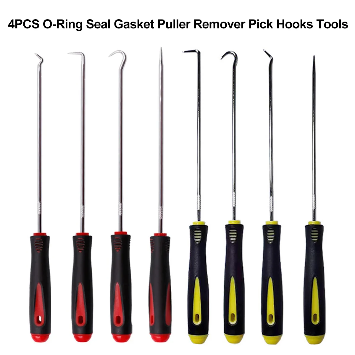 4PCS Car Auto Vehicle Oil Seal Screwdrivers 45/90/135/Straight O-Ring Gasket Puller Remover Pick Hooks Tools 165mm 240mm Tool