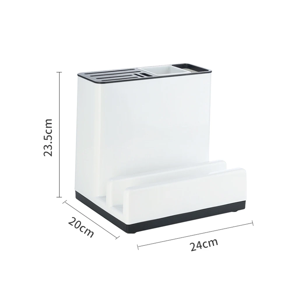 

Dish Drying Rack Kitchen Utensil Holder Tableware Organizer White Storage Draining Design Premium PP Material Lightweight