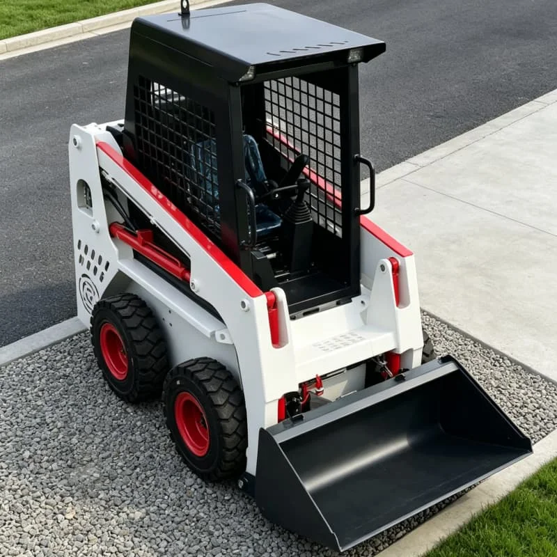 

Customized Multi-functional Skid Steer Loader, Equipped with Replaceable Hammer & Log Grapple, Dual-use for Farm & Construction