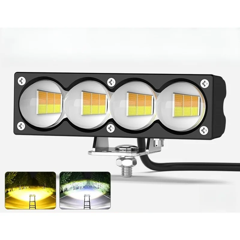 Electric vehicle light motorcycle super bright led large light bulb tricycle external modification 12v flash strong lens