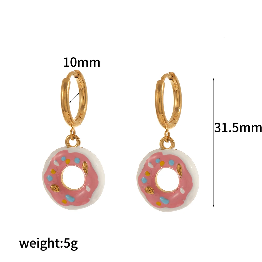 Modische Persönlichkeit Edelstahl-Ohrringe Damen Emaille Chili-Pfeffer-Kirsche Schmuck DIY Niedliche Accessoires – Detail 8