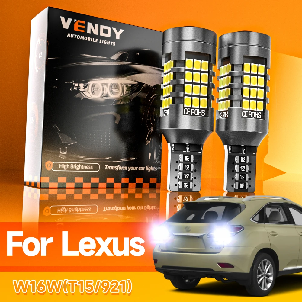 2 قطعة LED عكس ضوء لمبة مصباح W16W T15 921 Canbus لكزس ES300 ES330 ES350 GS300 GS350 GS450H LS460 RX350 RX450H RX450HL