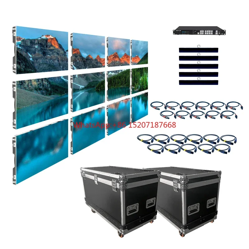 Outdoor high refresh rate 3840HZ LED screen display P2.604 P2.97 P3.91 P4.81 Rental LED display panel for performance