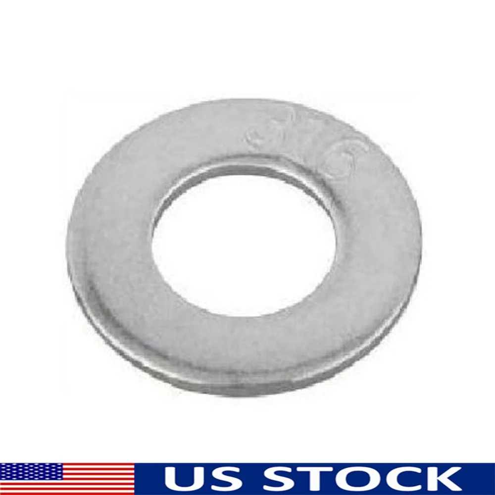 

Steel Flat Washer Zinc Plated 3/8 Inch Fastener Load Distribution Spacer ASME B18.22.1 Pack of 100 Durable Corrosion Resistant