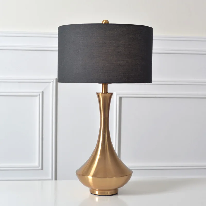 American Desk Lamp Living Room Bedroom Bedside Lamp Luxury Hotel Office Decoration Lamp Simple Modern Study Reading Light