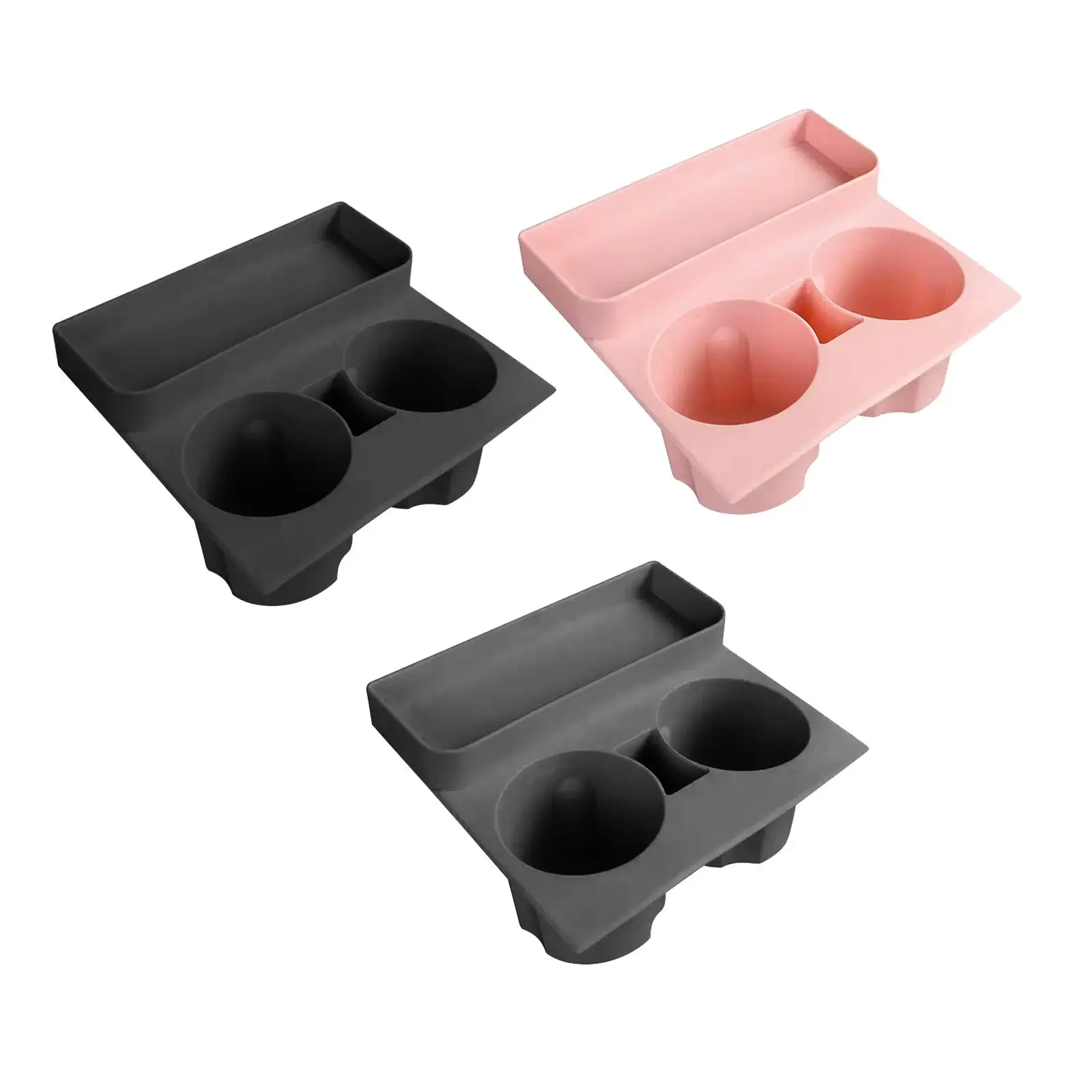 Silicone Center Cup Holder Automotive Accessory Heat Resistant Slot Slip