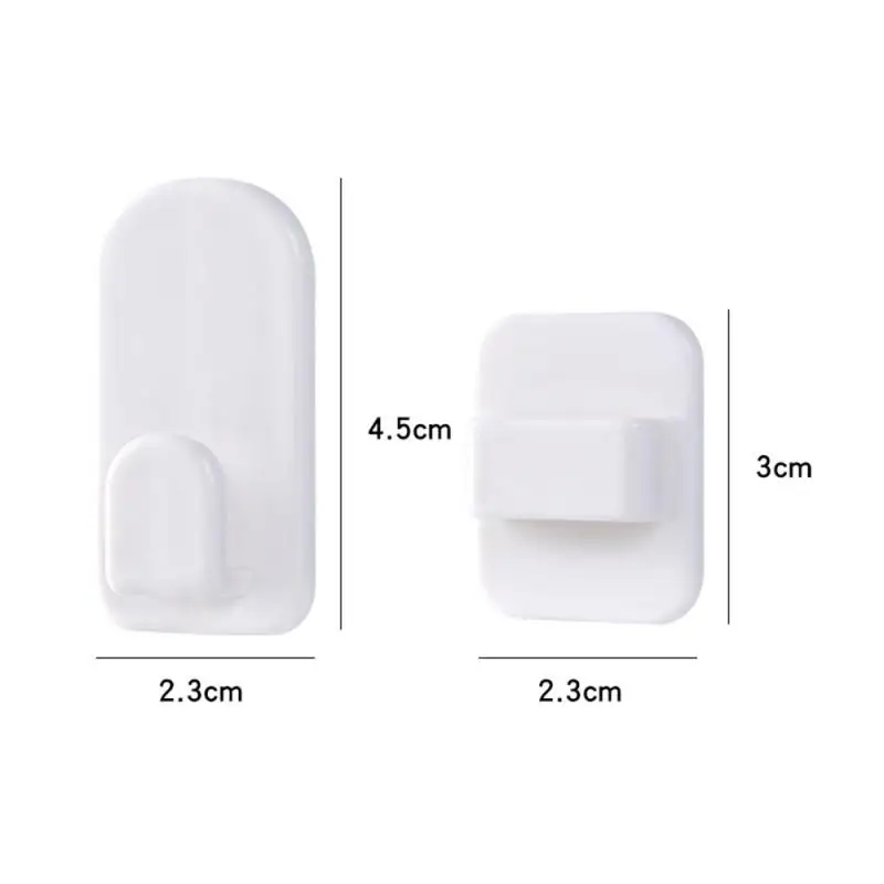 Sticky Hook Set For Air Conditioner TV Remote Control Strong Hanger Plastic Key Wall Racks Holder Home Organization