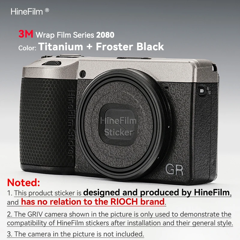 Hinefilm Skin for Ricoh GR4 Camera Decal Skin GR 4  Wrap Cover for Ricoh GRIV Camera Sticker GR IV Protective Film