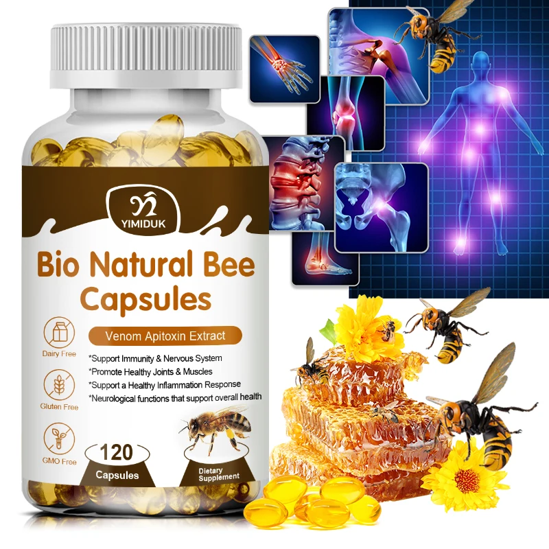 Premium Bee Venom Joint Supplement, with Glucosamine, MSM & Manuka Honey, Supports Joint Comfort, Flexibility & Daily Movement