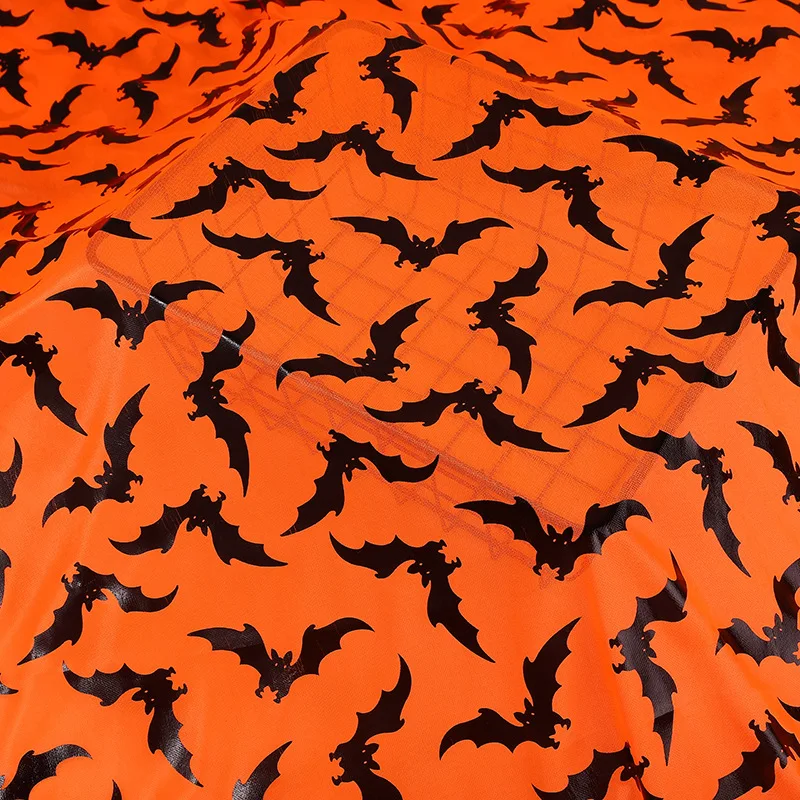 ตกแต่งฮาโลวีนผ้าถักพิมพ์ลายค้างคาวสีดำสำหรับตกแต่งงานประดิษฐ์ทำมือ