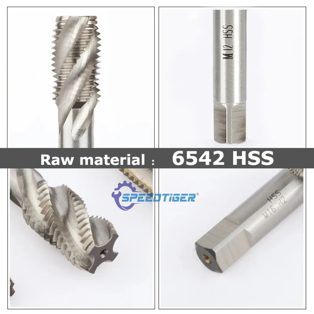 Metric HSS Spiral Flute Tap Machine Thread Screw For Metal Blind Hole M2 M3 M4 M5 M6 M8 M10 M12 M14 M16 M18 M20 M22 M24 M27 M30
