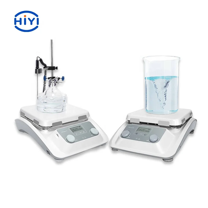 

Магнитная плита HiYi MS10-H500-Pro с 10-дюймовой стеклянной керамической рабочей пластиной, используемой для физического и химического анализа