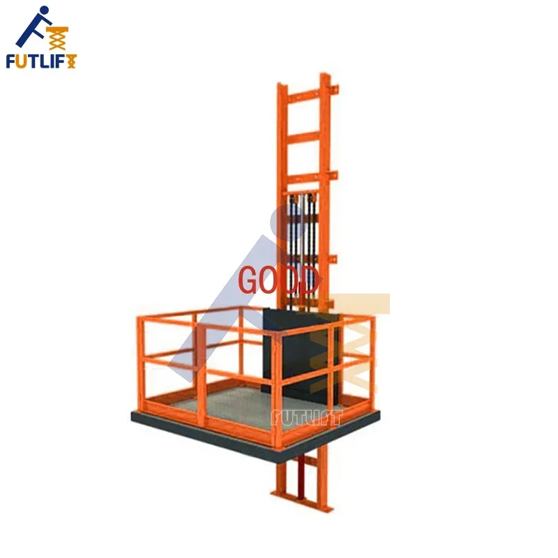مصعد البضائع الصناعية السلع الكهربائية رفع مستودع الشحن مصعد منصة رفع البضائع الهيدروليكية لورشة العمل