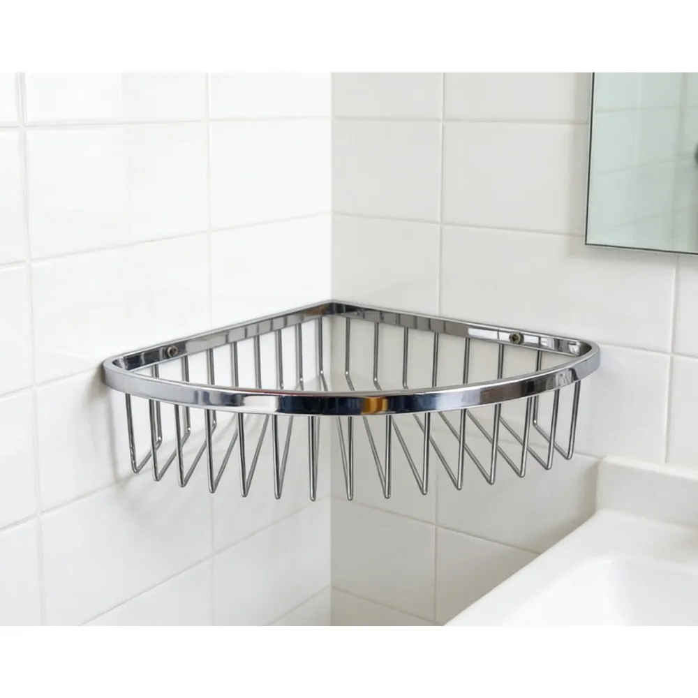 

Угловая полка для ванной, настенная треугольная корзина из нержавеющей стали для душа, подставка для хранения шампуня и косметики