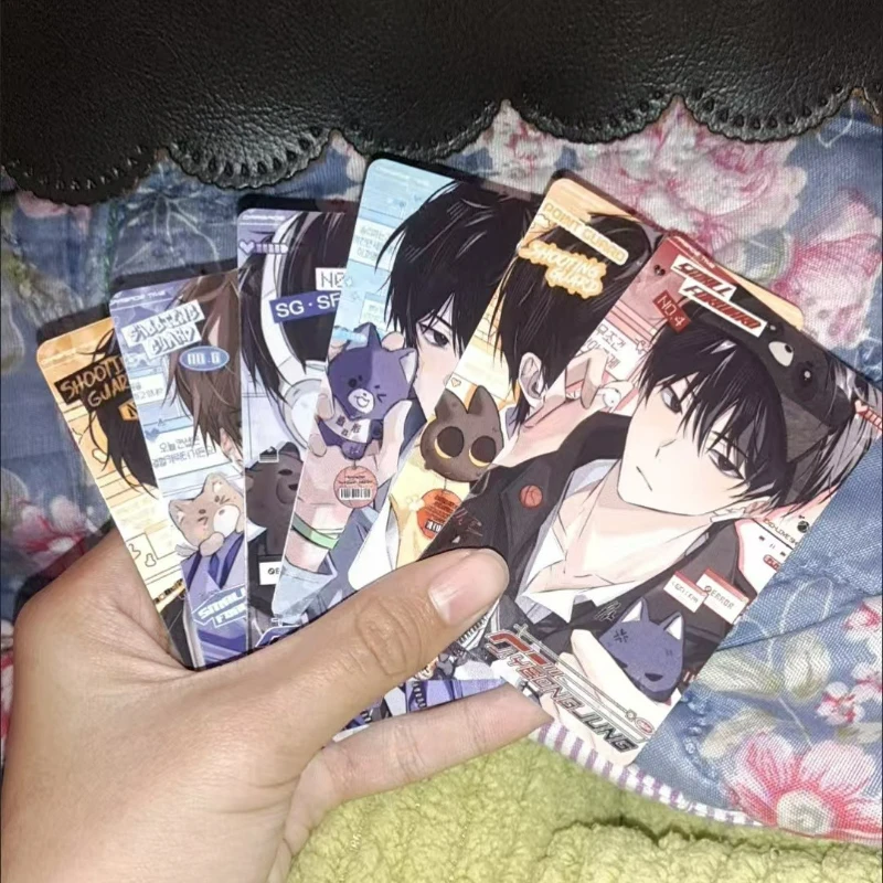 6 قطعة/المجموعة الكورية BL Manhwa وقت القمامة لومو بطاقة الذكور الذكور الحب لطيف الفتيان شخصيات Photocard المشجعين جمع أصدقاء هدية