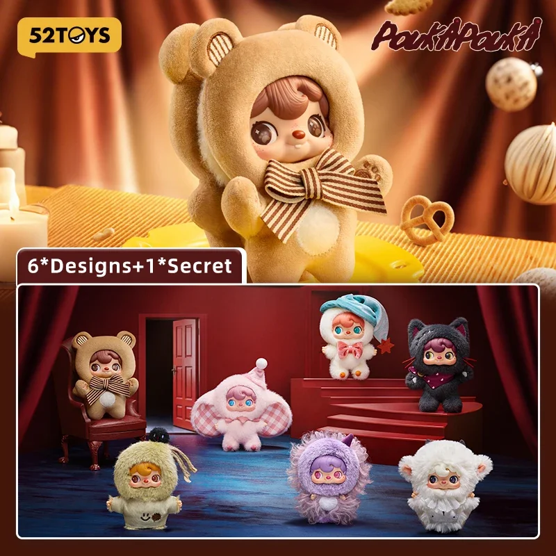 

52TOYS POUKAPOUKA Me & l Series Vinyl Plush Blind Box Mystery Box Toys Kawaii Ornaments Figurines Home Decor Desktop Model