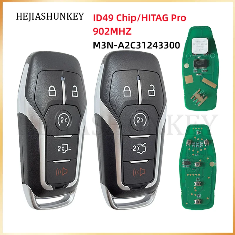 M3N A2C31243300 5BTN Smart Proximity Remote Key 902MHz ID49 Chip PCB For Ford F 150 Mustang Explorer Edge Fusion F 250 2013 2017