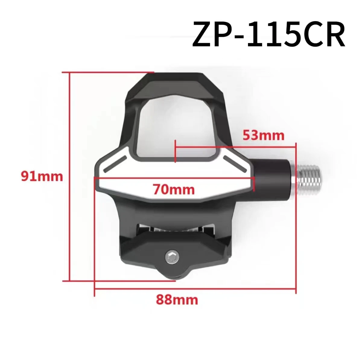 ZERAY Carbon Fiber Ultra Light Self-locking Mountain Bike ZP-115/ZP-115CR Double Ball Bearing and LOOK keo with Locking Plate