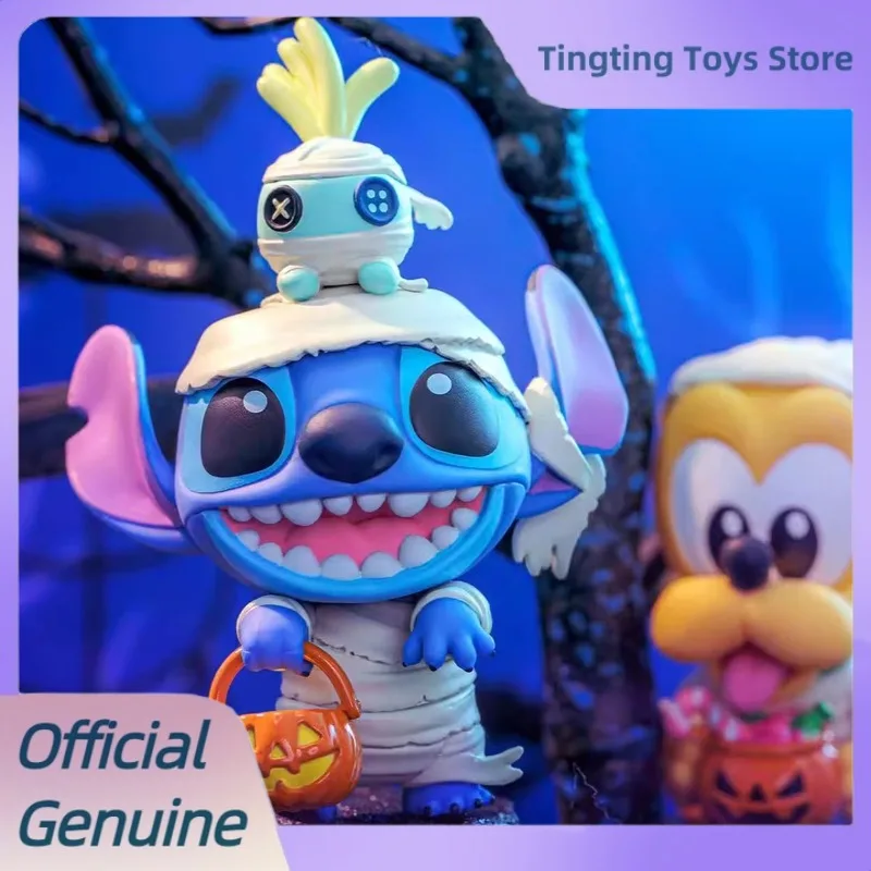 ของแท้ใหม่ ดิสนีย์ ปัมพ์กินปาร์ตี้ ซีรีส์ คอสบี บลายด์บ็อกซ์ สติทช์ โดนัลด์ดั๊ก โมเดลฟิกเกอร์จิ๋ว ของเล่น กล่องสุ่ม ของขวัญฮาโลวีน
