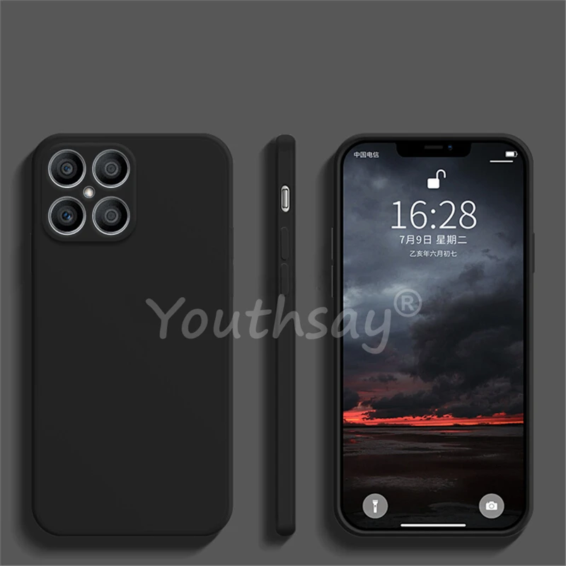 For Honor X8 Case For Honor X8 X8A X9A X7A X6A X9A Cover Liquid Silicone Plain Capa Coque Protector Case For Honor X8 Cover
