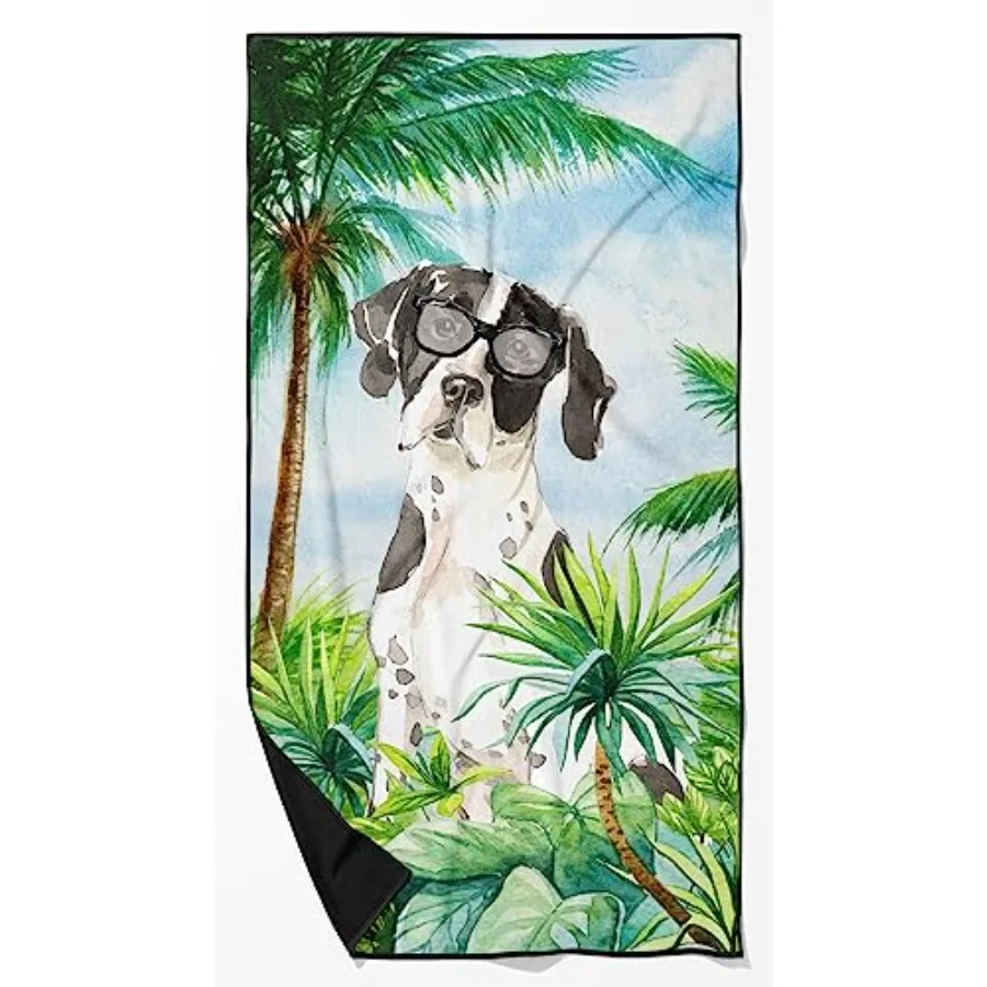 

Пляжное полотенце CK3016TWL3060 English Pointer Premium, увеличенное, для бассейна, пляжа, йоги, премиум-класса, Q