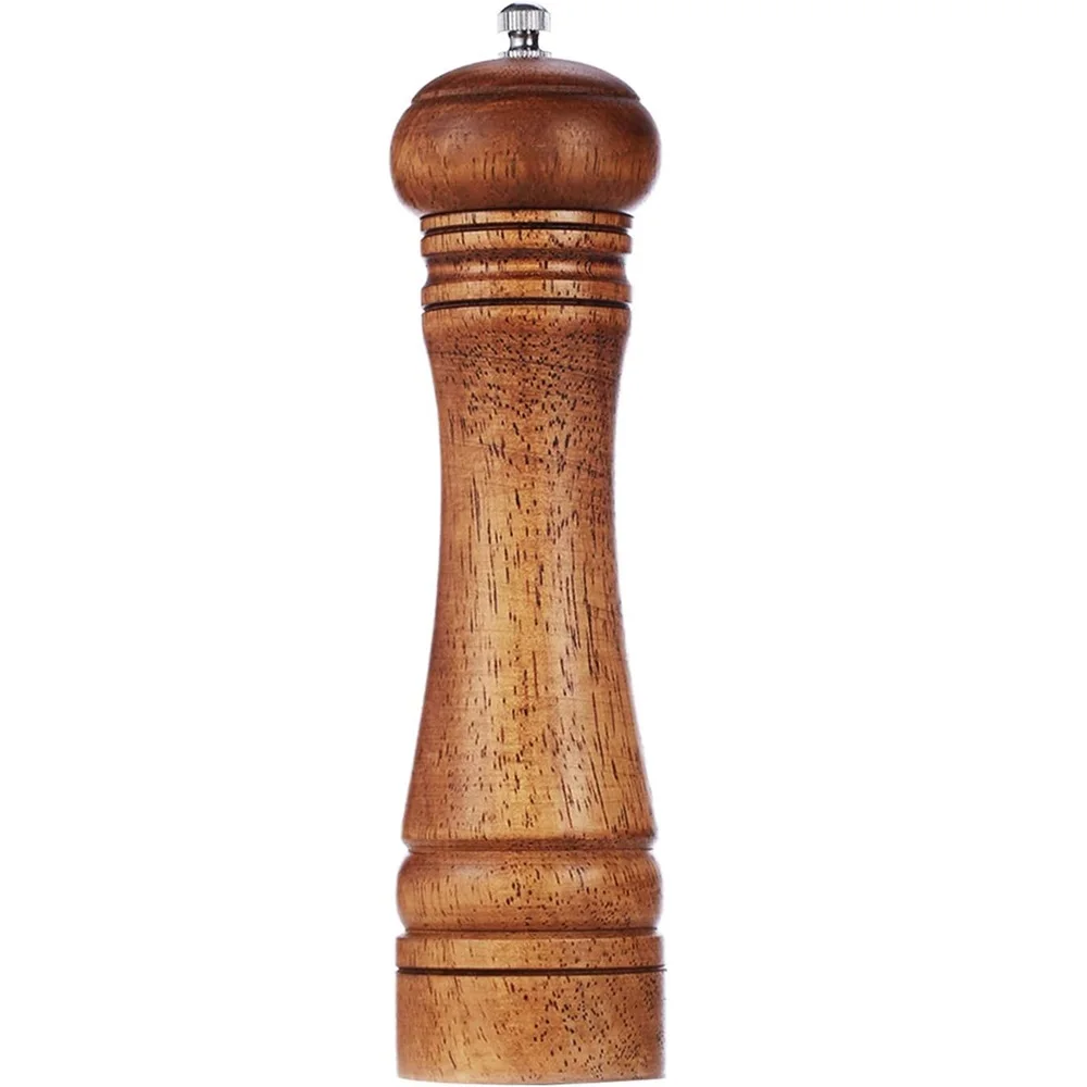 8 Inch Manual Wooden Pepper Grinder Multi-Function Spice Tool Solid Wood Spice Grinder Ceramic Grinding Core Home Kitchen  Tool