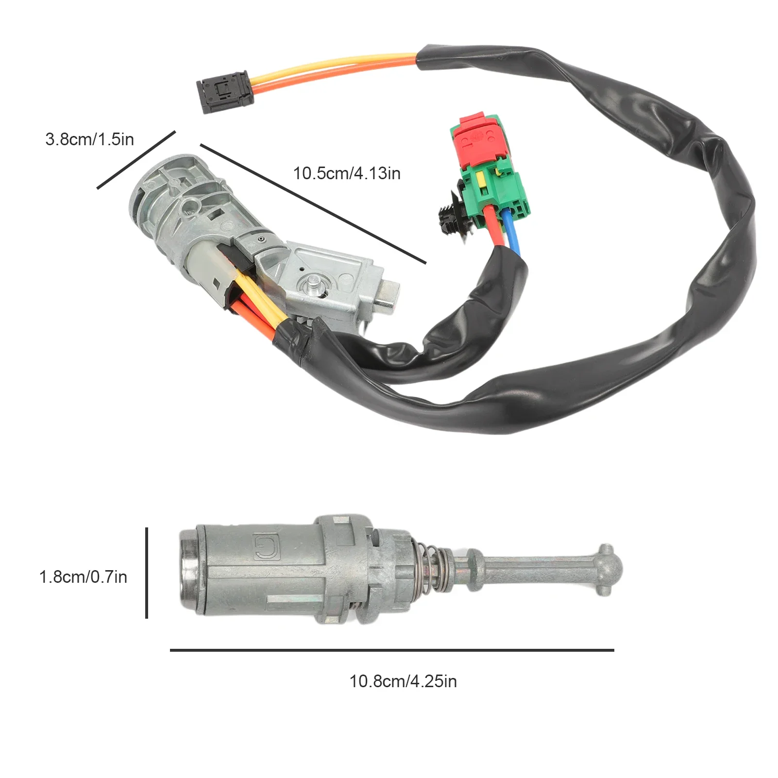 9170T5 Car Ignition Lock Key Steering Lock Left & Right Door Lock Cylinder Complete Set 4162.AH