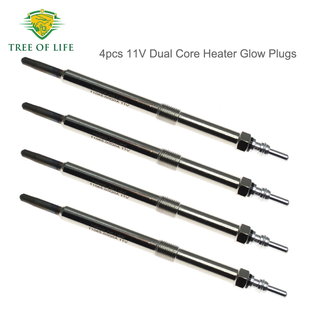 

4x 11V Glow Plugs For Opel Vauxhall Movano A Mk1 X70 Vivaro A X83 2.2 2.5 CDTI 9201698 95508493 1214080 4430069 4430920 4506155