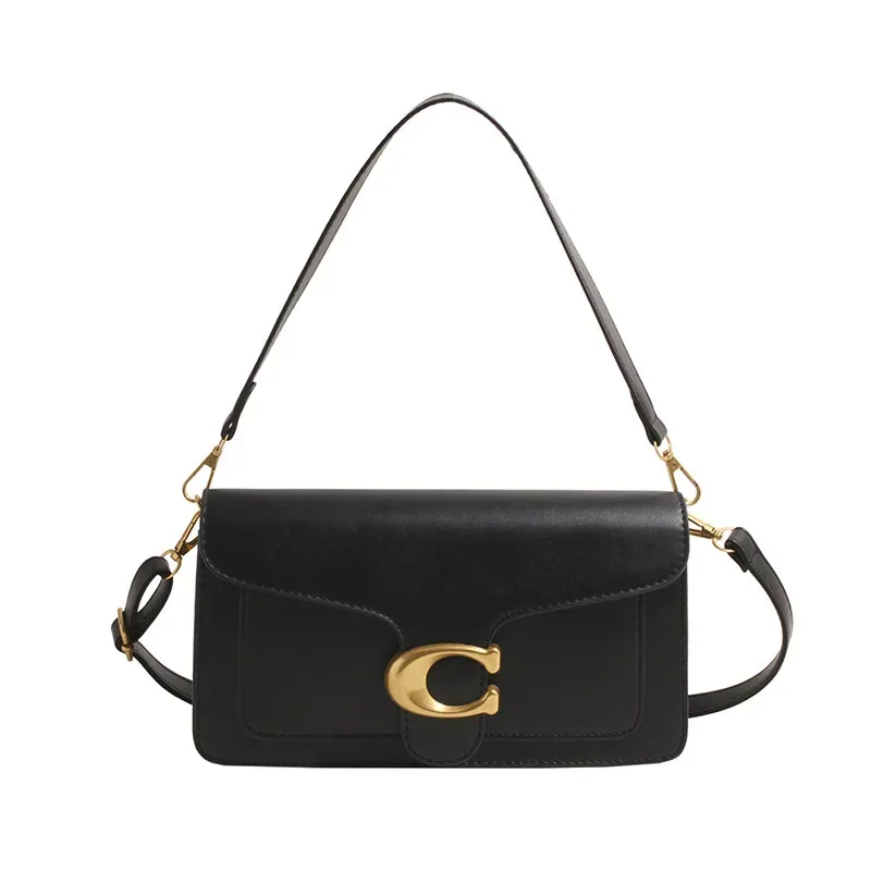 กระเป๋าหนังสะพายข้างผู้หญิงปี 2025 ดีไซน์วินเทจ ทรงสี่เหลี่ยมเล็ก ใช้งานได้หลากหลาย