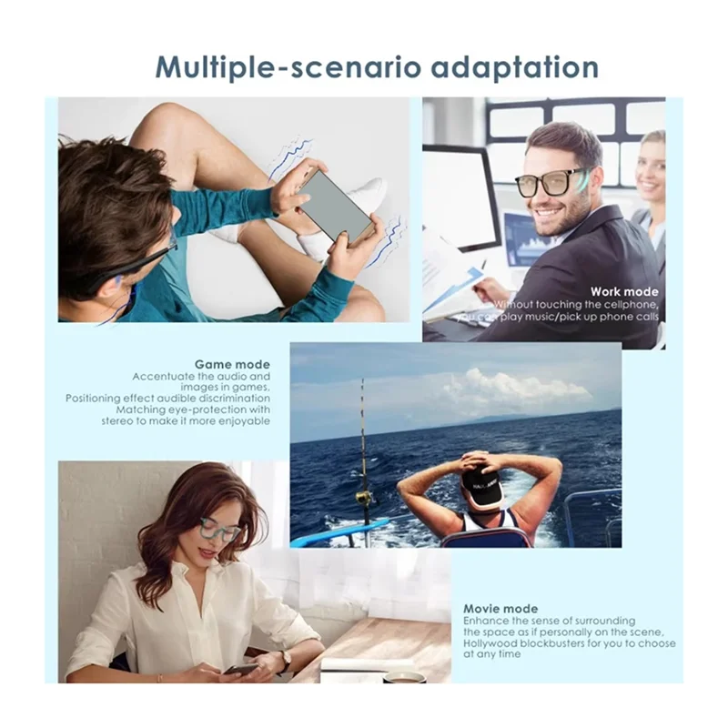 

Солнцезащитные очки A32T-Bluetooth 5.3, стерео музыка, модное универсальное двойное магнитное зеркало