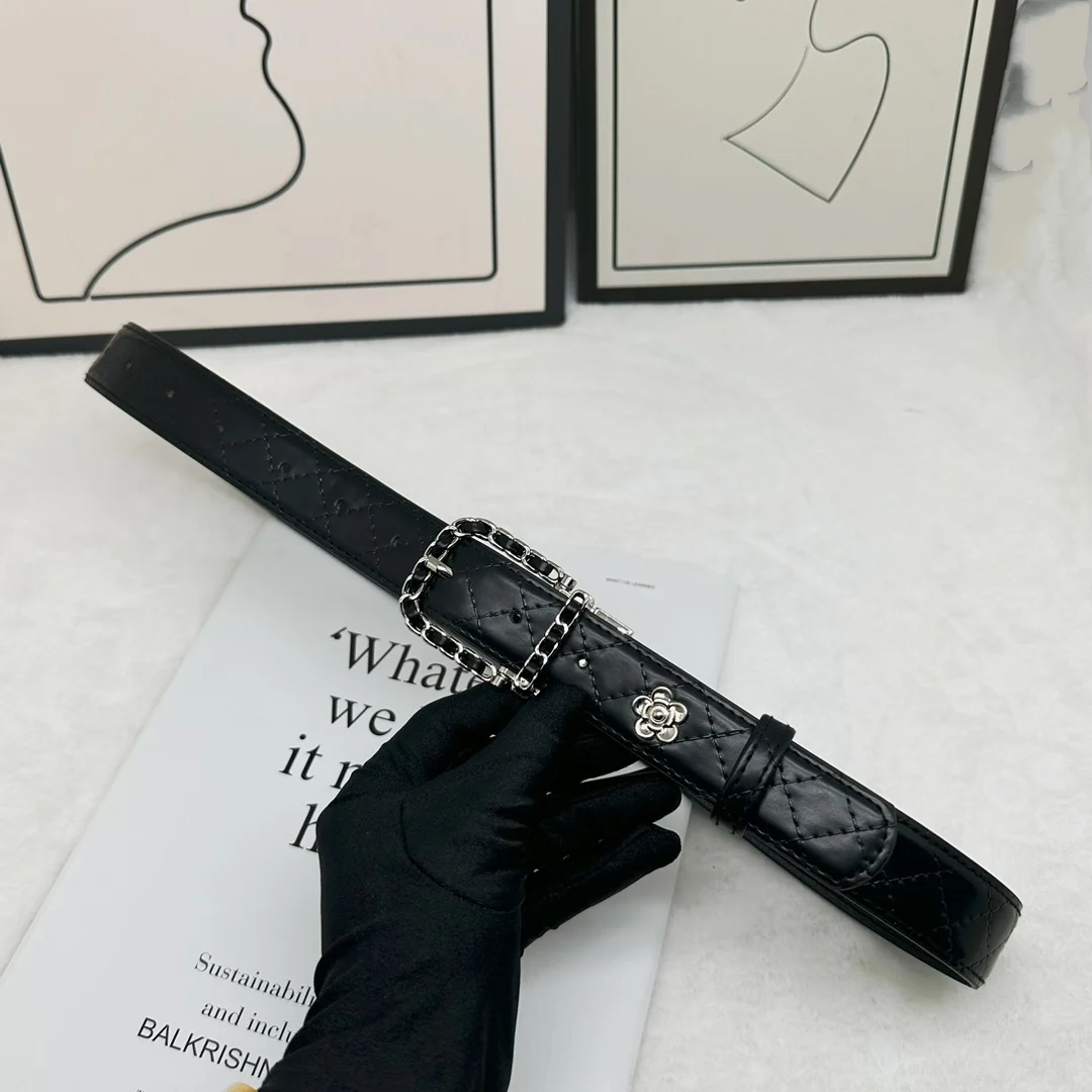 Luxury Brand Leather Belt For Women Designer Alloy Buckle Waist Strap Female Jeans Trouser Dress Waistband