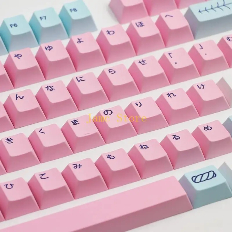 LX0B 137keys Sweet Girl Keycap PBT Cherry Profile Standard Sublimation Process Keycap