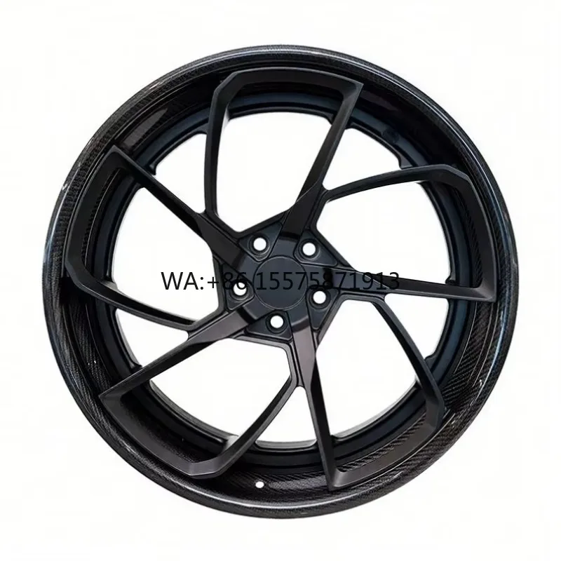 

Premium Forged 24 Inch Aluminum Alloy Wheels Black Anodized Concave Profile for SUVs