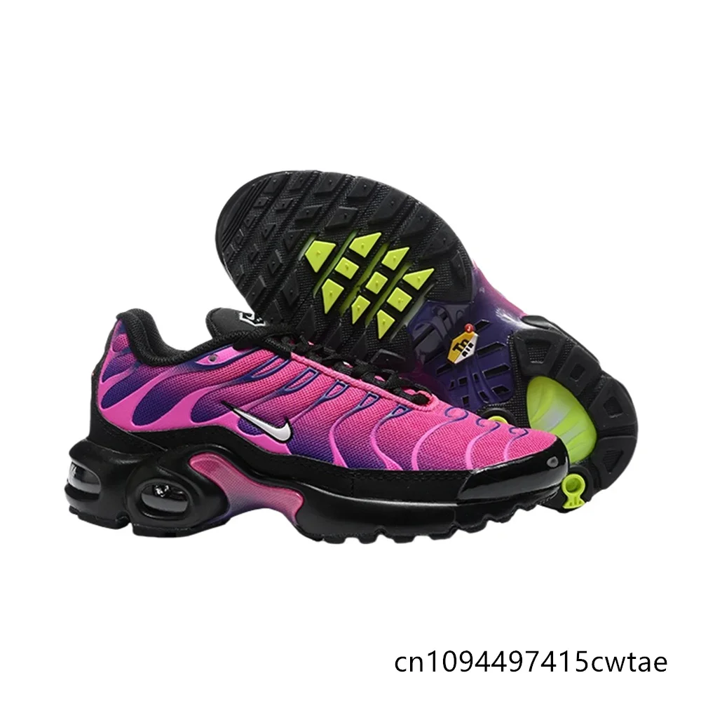 

Nike Original Air Max Plus Tn Kids Light Comfortable Anti-slip Wear-resistant Air Cushion Sports Running Shoes (pinkish Green)