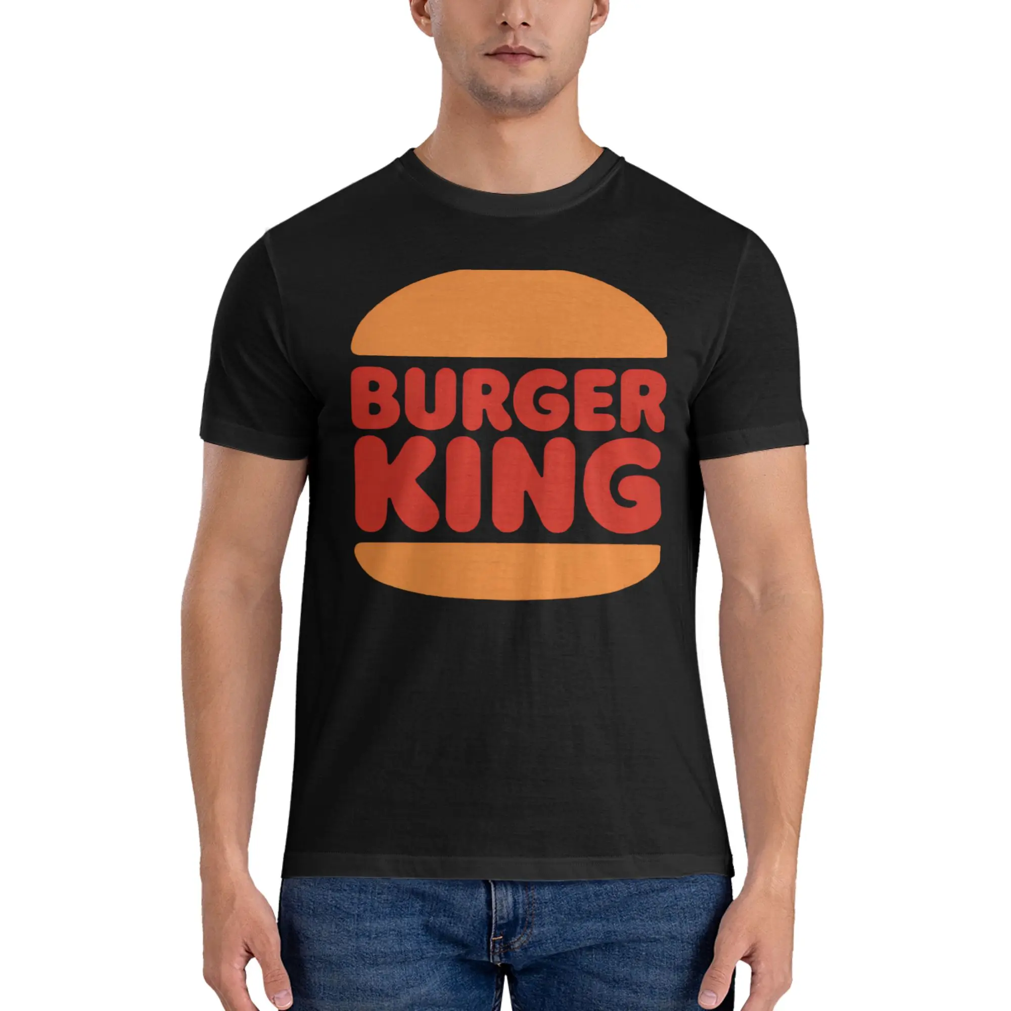Camiseta al por mayor BURGER KING Sweet Cool estilo japonés City Boy, camiseta de colores intensos